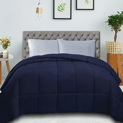Reversible Comforter All-Season Hypoallergenic Soft Microfiber Machine Washable - Image 1 of 4