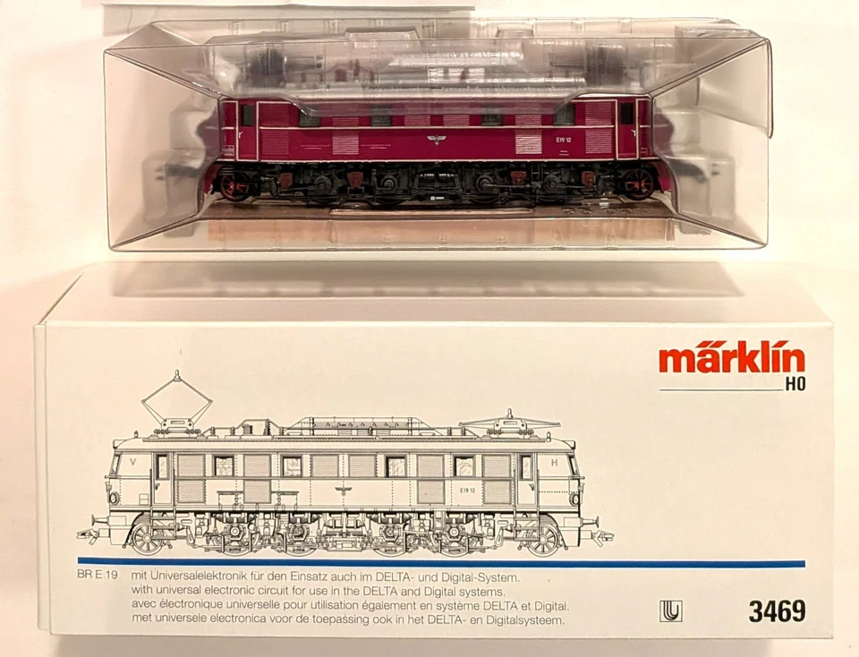 Marklin Märklin 3469 E19 E-Loco Red H0 with Delta - New in Box -FREE SHIPPING - Image 1 of 4