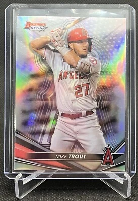 2022 Bowman's Best Mike Trout #14 Refractor Los Angeles Angels - Image 1 of 2