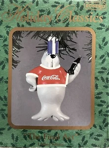 VINTAGE COCA COLA "THE FINAL ACT" LIMITED EDITION 1999 Xmas ORNAMENT NIB - Picture 1 of 3