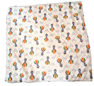 Vtg Care Bears Unisex Baby Crib Cradle Blanket Comforter Reversible 42 x 40 1/2 - Изображение 1 из 4