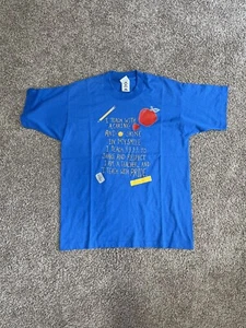 T-shirt vintage INSEGNANTE made in USA punto singolo detto taglia L - Foto 1 di 5