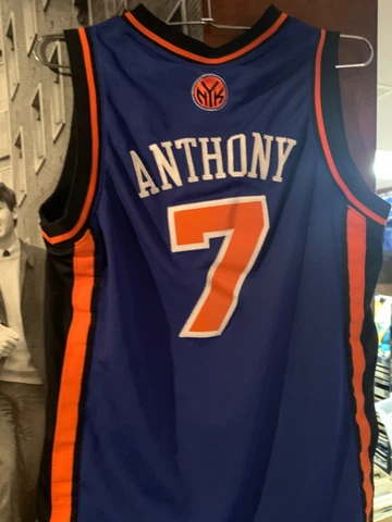 Adidas Carmelo Anthony New York Knicks Basketball Jersey Youth Medium Stitched Cover