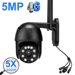 IP Dome Camera 5X Zoom CCTV 4G SIM Card 5MP WiFi Smart Home Security 2Way Audio - Picture 1 of 12