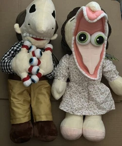 Beetlejuice Adam & Barbara Collectible VHTF Plush Set Spirit Halloween Exclusive - Picture 1 of 11