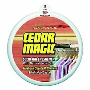 NEW Cedar Magic Solid Air Freshener For Closets With Natural Cedar Oil 8 Ounce