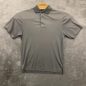 FootJoy FJ Polo Golf Shirt Men's S Gray W Dark Gray Collar Stretch Performance - Picture 1 of 7