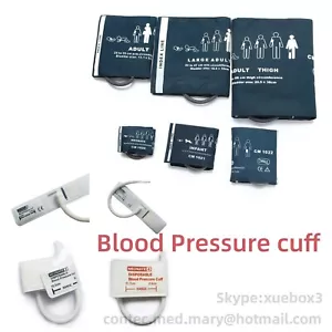Brazalete BP para monitor de presión arterial, monitores de pacientes, reutilizable, tubo único - Imagen 1 de 14