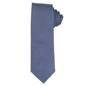 J.S. Fashion Herren Slim Krawatte blau gestreift 999 23768 357 - Picture 1 of 2