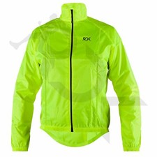 Men Cycling Jacket High Visibility Waterproof Running Hi Viz Top Rain Coat S-4XL