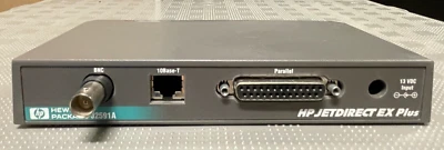 HP JetDirect EX Plus J2591A External Parallel Print Server with Power Supply - Image 1 of 4