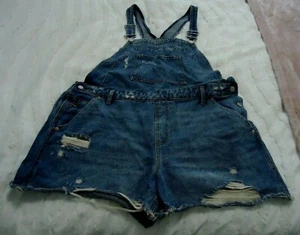Wild Fable Women's Denim Shorts Overalls Blue Distressed Ripped size XXL - Picture 1 of 9