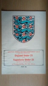 England v Yugoslavia Football Programme 1978 - Picture 1 of 2