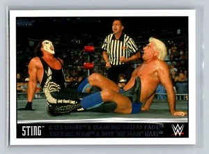Sting, Lex Luger, Diamond Dallas Page Face Ric Flair  Bret Hart 2015 Topps WWE - Picture 1 of 2