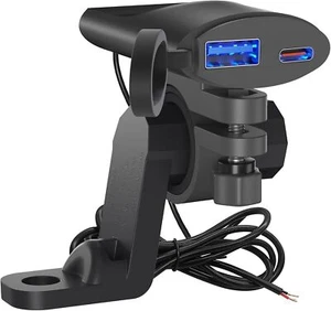 DC12-24V Car Phone Charger Fast Charging PD+USB Motorcycle Phone Charger Adapter - Photo 1 sur 10