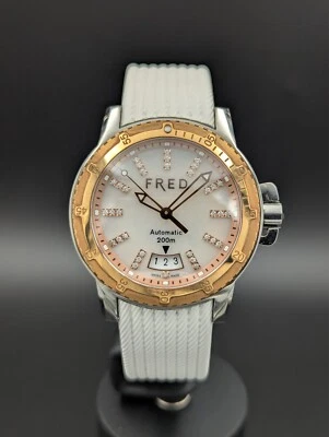 FRED Paris Gladiateur Oro 18K Diamante MOP Mujer Automático con Caja Minorista $8000 Foto 1 de 4