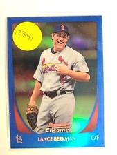 2011 Bowman Chrome Blue Refractors #34 Lance Berkman/150