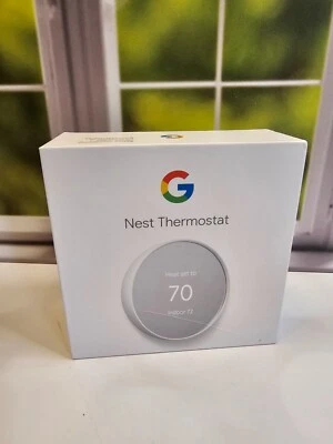 NEW Google Nest Thermostat G4CVZ Snow Open Box Programmable App Controlled - Image 1 of 4