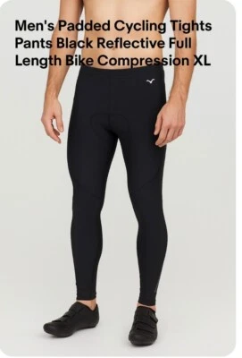 Trayl Cycling Pants Black Exercise Zip Leg Men’s XL Reflective - Image 1 of 4