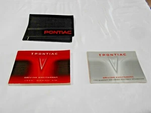 1999 PONTIAC GRAND AM OWNER'S MANUAL 2/PC SET & BLACK PONTIAC FACTORY CASE - Bild 1 von 4