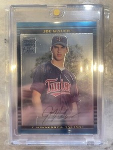 JOE MAUER 2002 Bowman Chrome Twins HOF Auto RC!