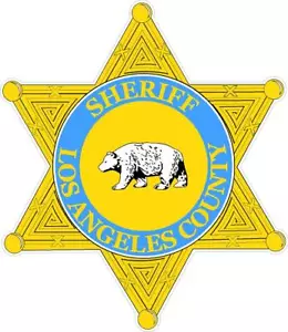 Adesivo decalcomania vinile riflettente/opaco sceriffo contea di Los Angeles poliziotto - Foto 1 di 1
