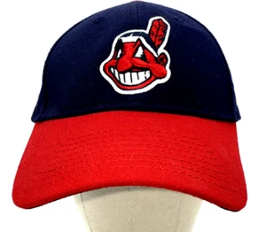 Hat MLB Cleveland Indians New Era 39Thirty Chief Wahoo Stretch Fitted Cap OSFM - Picture 1 of 10