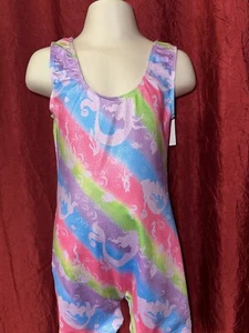 New Trend Rainbow/Unicorn Gymnastic Leotard Size M - Picture 1 of 6