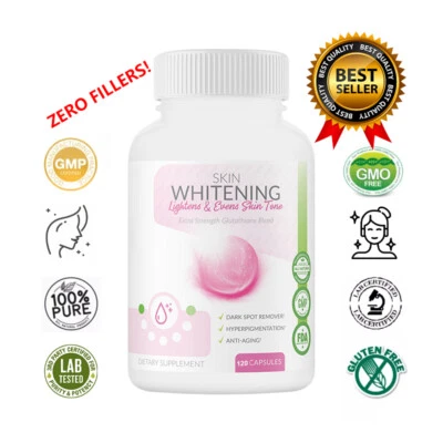 L-Glutathione Skin Whitening Capsules Natural Anti Aging Supplement for Beauty - Image 1 of 4