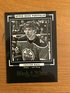 2015/16 Upper Deck Portfolio Black & White Taylor Hall Edmonton Oilers - Picture 1 of 1
