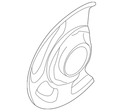 Genuine Nissan Splash Shield 41150-1W601 Foto 1 de 2