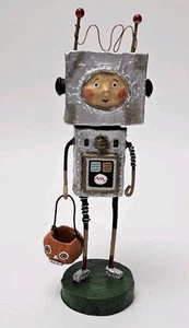 Lori Mitchell Robby Robot Halloween Whimsical Figurine 7” - Picture 1 of 10