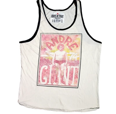 Camiseta sin mangas Andre The Giant de colección '74 Roots of Fight Wrestling retro para hombre talla L Foto 1 de 4