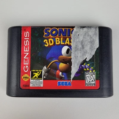 Sonic 3D Blast Sega Genesis 1996 cartucho solo videojuego retro sin probar Foto 1 de 4