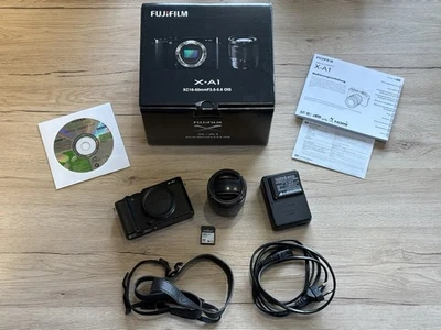 Fujifilm X-A1 + XC 16-50mm F3.5-5.6 OIS II + SD Karte + OVP Kit Komplettset - Bild 1 von 4
