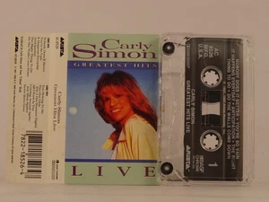 CARLY SIMON GREATEST HITS LIVE (20) 12 Track Audio Cassette ARISTA - Picture 1 of 8