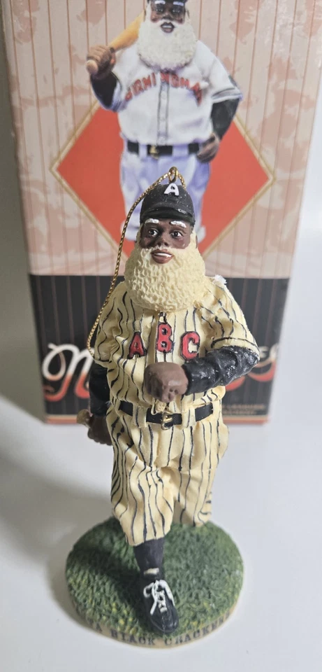 Figura de Santa de las Ligas Negras Atlanta galletas negras con caja certificado de autenticidad Flambro Foto 1 de 4