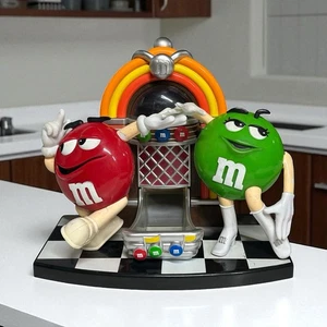 M and the M&Ms Rock N Roll Dancing Café Juke Box Candy Dispenser Juke Box VTG - Picture 1 of 15