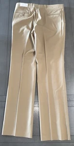 A8 Neu aus altem Lagerbestand 60er Jahre hellbraun Whippet Kammgarn Schurwolle von Asher ungesäumt Anzughose 38 x 37 " - Bild 1 von 24