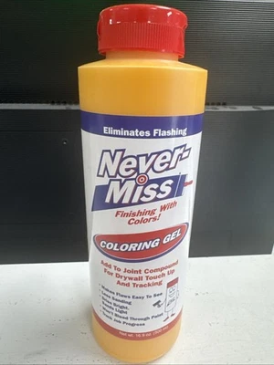 Gel colorante tinte barro paneles de yeso Never-Miss 16 oz acabado capas y lijado amarillo Foto 1 de 4