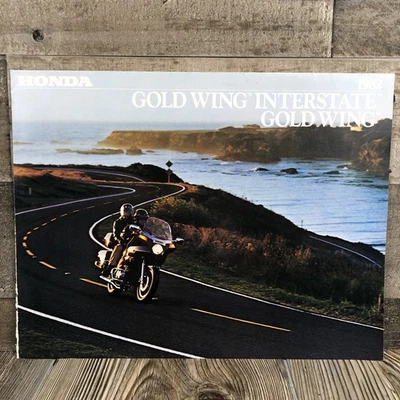 1982 Honda Gold Wing Межштатная Мотоциклетная Брошюра Брошюра Реклама - Изображение 1 из 4