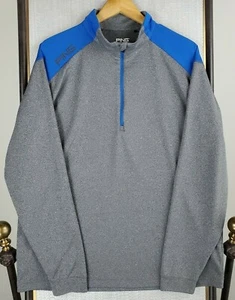 PING Sensorcool Size XL Mens Blue/Gray 1/2 Zip Golf Windshirt Pullover Jacket - Picture 1 of 12