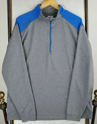 PING Sensorcool Talla XL Para Hombres Azul/Gris 1/2 Cremallera Golf Windshirt Pullover Chaqueta  Foto 1 de 4