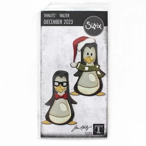 Tim Holtz Diecember 2023 Walter Penguin #666505 Sizzix Limited Edition SM - Picture 1 of 3