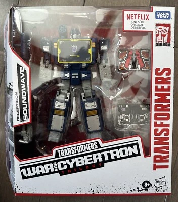 Transformers WFC War for Cybertron Netflix SOUNDWAVE+RAVAGE+LASERBEAK Exclusive - Image 1 of 2