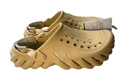 Crocs Echo Zueco Trigo Hombres Unisex Sin Cordones Informal Sandalia 207937-209 Hombres Talla 12 Foto 1 de 4