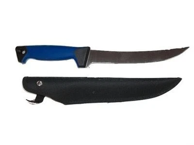 EXTREME OFFSHORE 9" Stiff Fishing Fillet Knife Filleting Bait Stainless Steel Fixed Blade Sheath