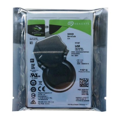 Seagate 500GB BarraCuda 5400RPM 128MB SATA 6.0Gb/s 2.5" Hard Drive ST500LM030 - Image 1 of 4