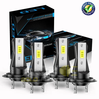 For BMW 328i 1999-2000 4x 6000K LED Headlight Kit High &Low Beam Bulbs Foto 1 de 4