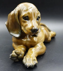 Rosenthal Dachshund Puppy Dog Porcelain Figurine by Lying Heidenreich 1808/1 - Picture 1 of 10
